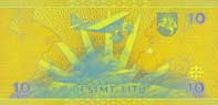 10 litas banknote backside 10 litas banknote backside